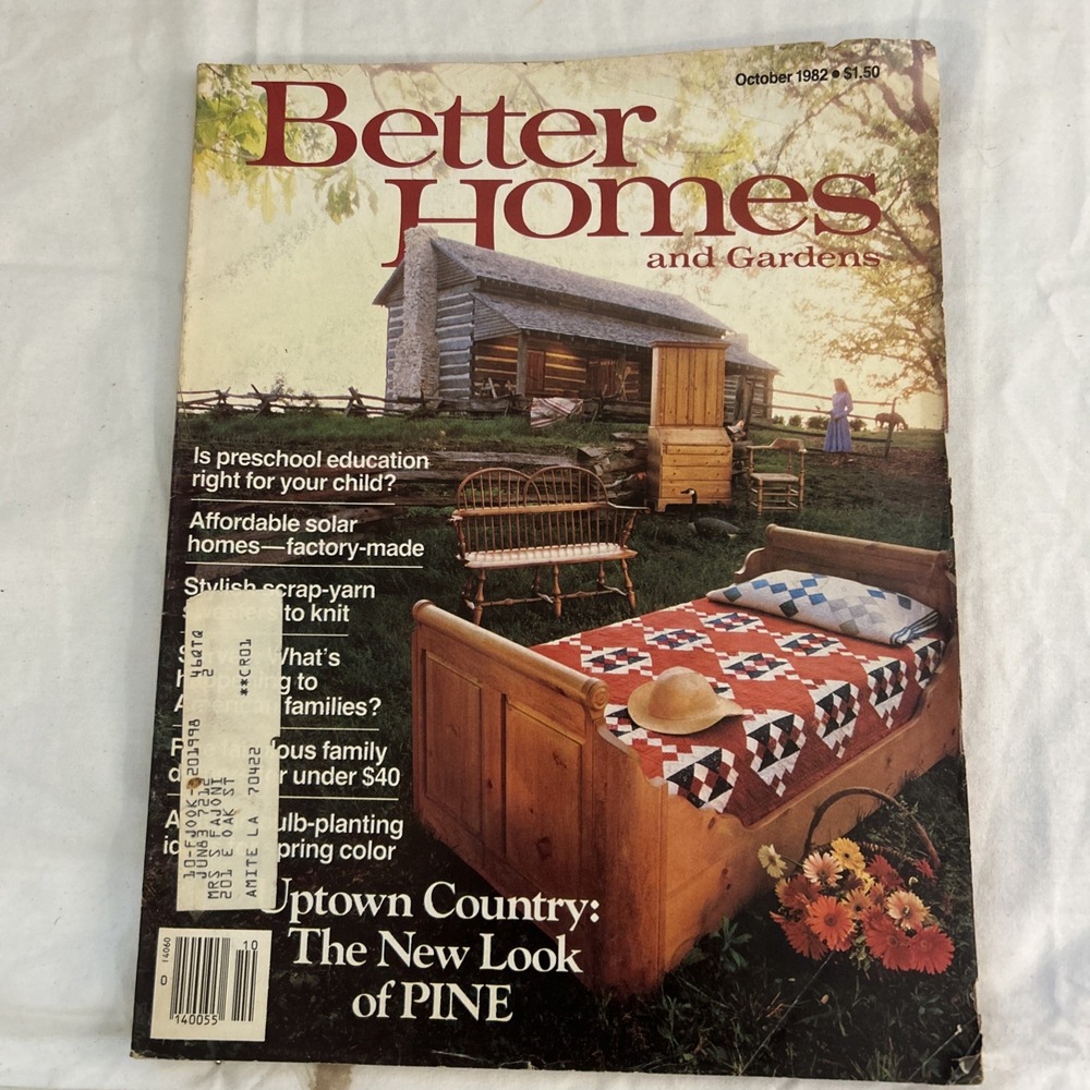 Better Homes and Gardens Magazine October 1982 Home, Garden, Illustrated